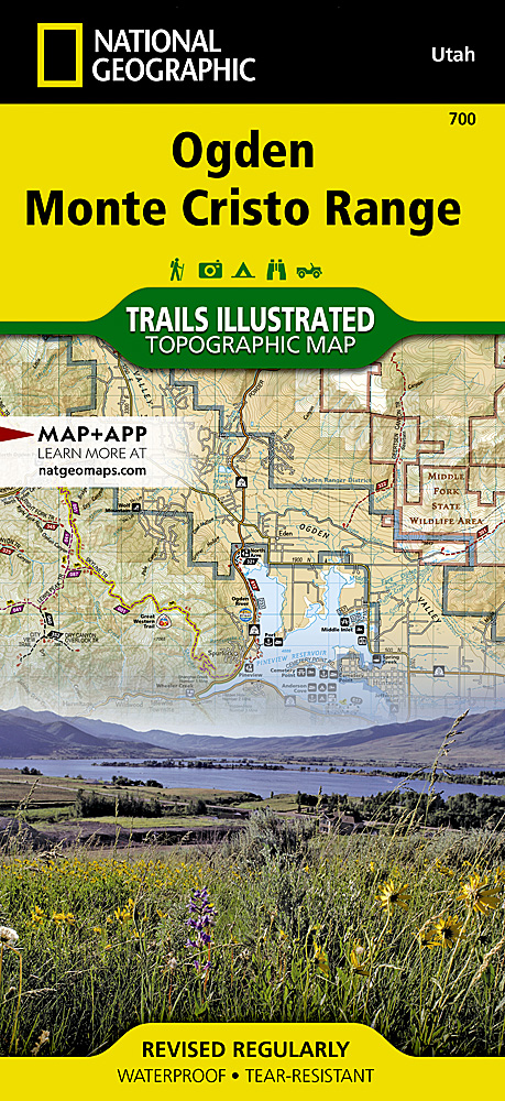 Online bestellen: Wandelkaart 700 Topographic Map Guide Ogden, Monte Cristo Range | National Geographic