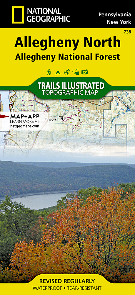 Online bestellen: Wandelkaart 738 Topographic Map Guide Allegheny North (Allegheny Nat. Forest) | National Geographic