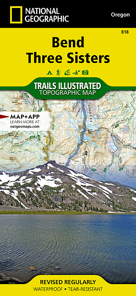 Online bestellen: 818 Topographic Map Guide Bend, Three Sisters /OR | National Geographic