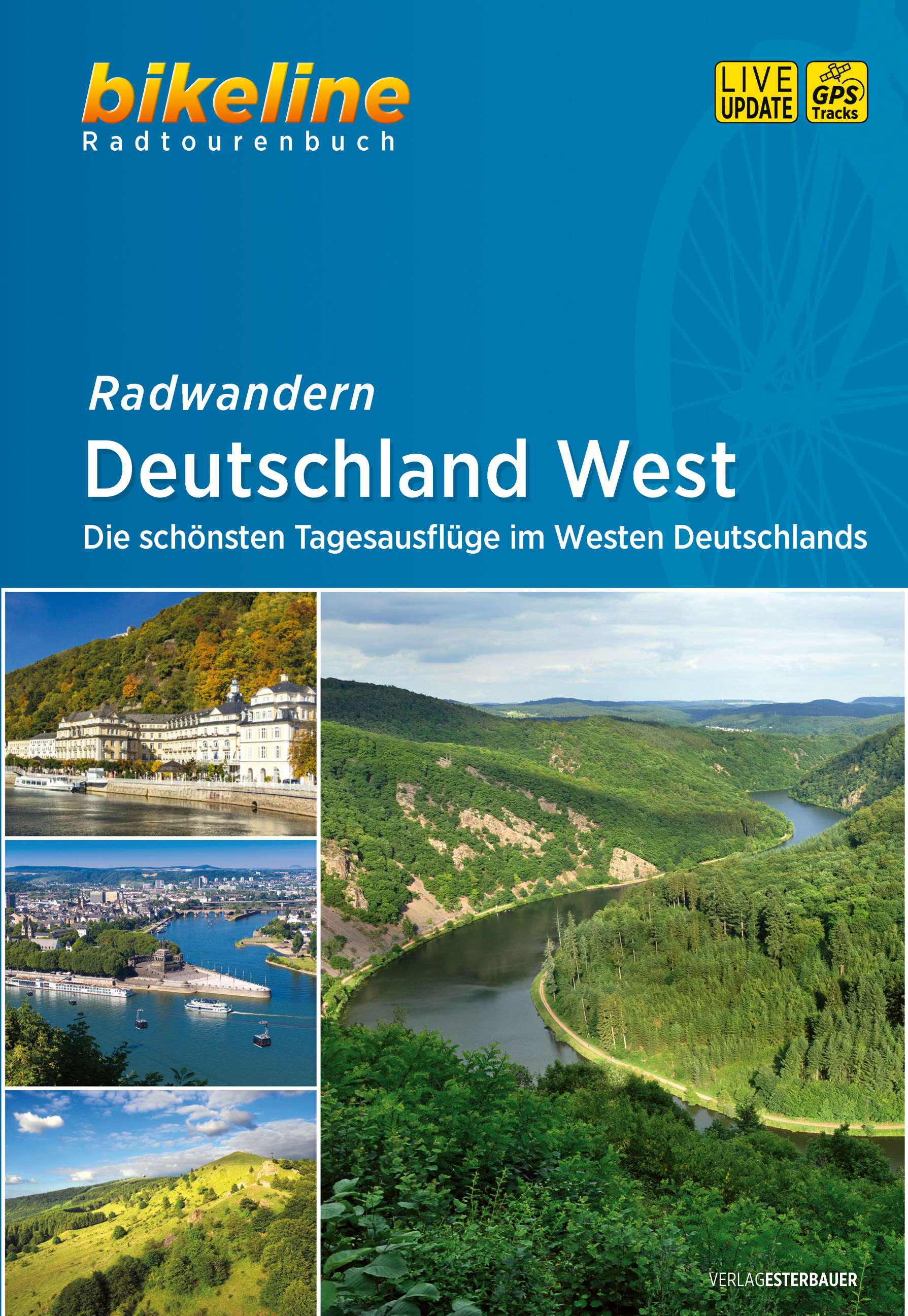 Online bestellen: Fietsgids Bikeline Deutschland West Radwandern Tagesausflüge | Esterbauer