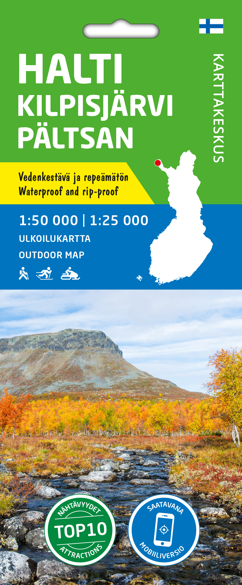 Wandelkaart Halti Kilpisjärvi…