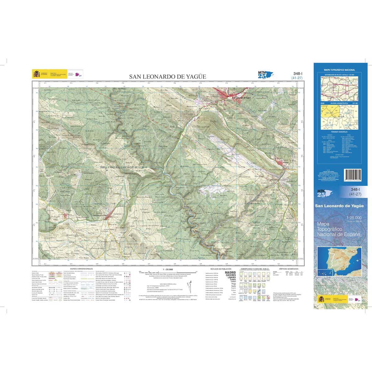 Online bestellen: Topografische kaart 348-I San Leonardo de Yagüe | CNIG - Instituto Geográfico Nacional1