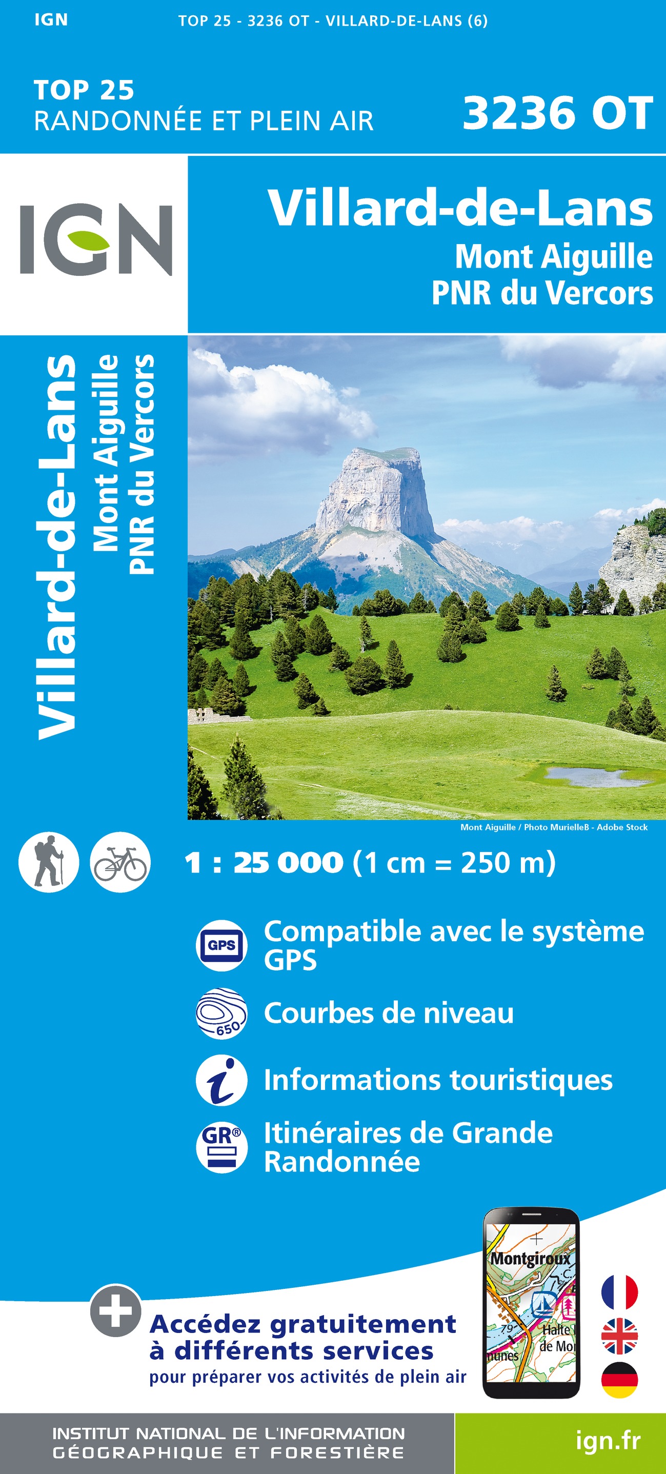 Wandelkaart 3236OT Villard-de-…