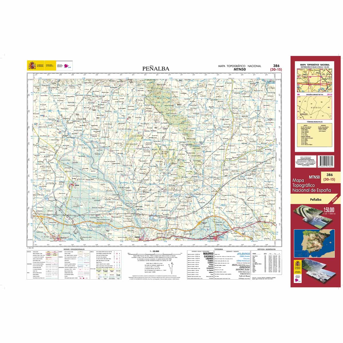 Online bestellen: Topografische kaart 386 MT50 Peñalba | CNIG - Instituto Geográfico Nacional1