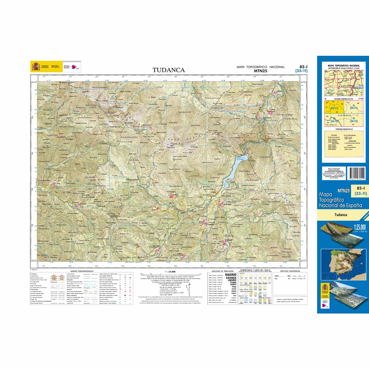 Online bestellen: Topografische kaart 82-I Tudanca | CNIG - Instituto Geográfico Nacional1