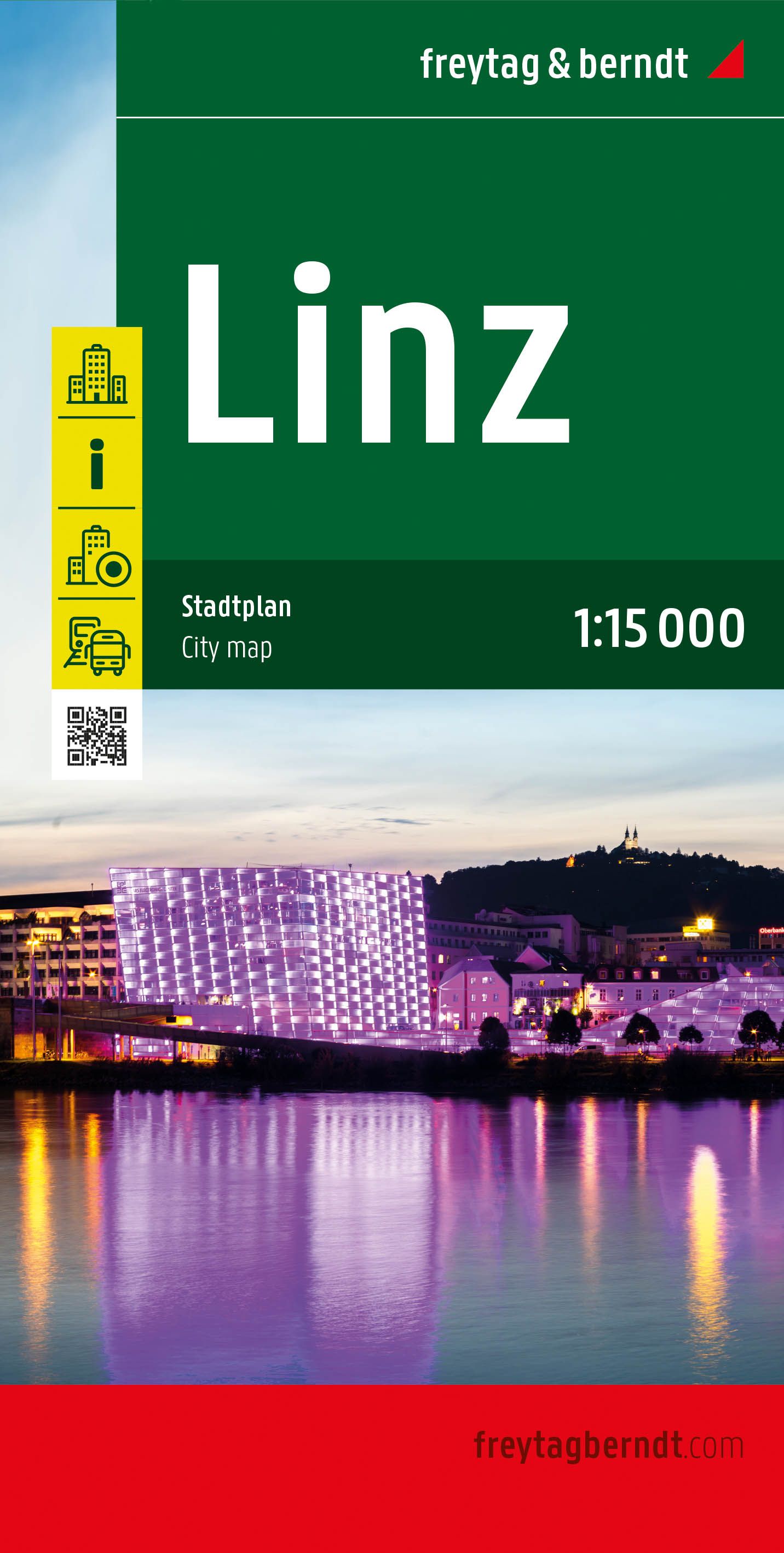 Online bestellen: Stadsplattegrond Linz | Freytag & Berndt