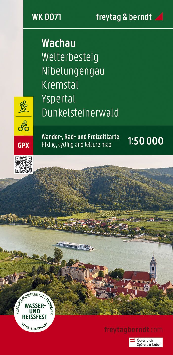 Online bestellen: Fietskaart - Wandelkaart 071 Wachau - Welterbesteig - Nibelungengau - Kremstal | Freytag & Berndt