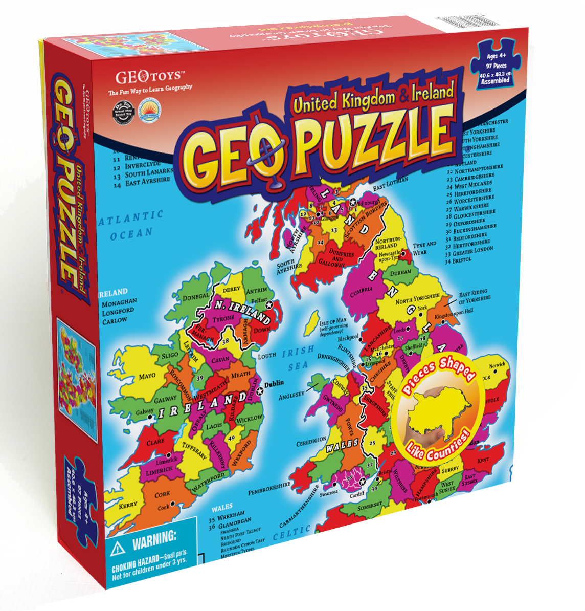 Kinderpuzzel GeoPuzzle United…