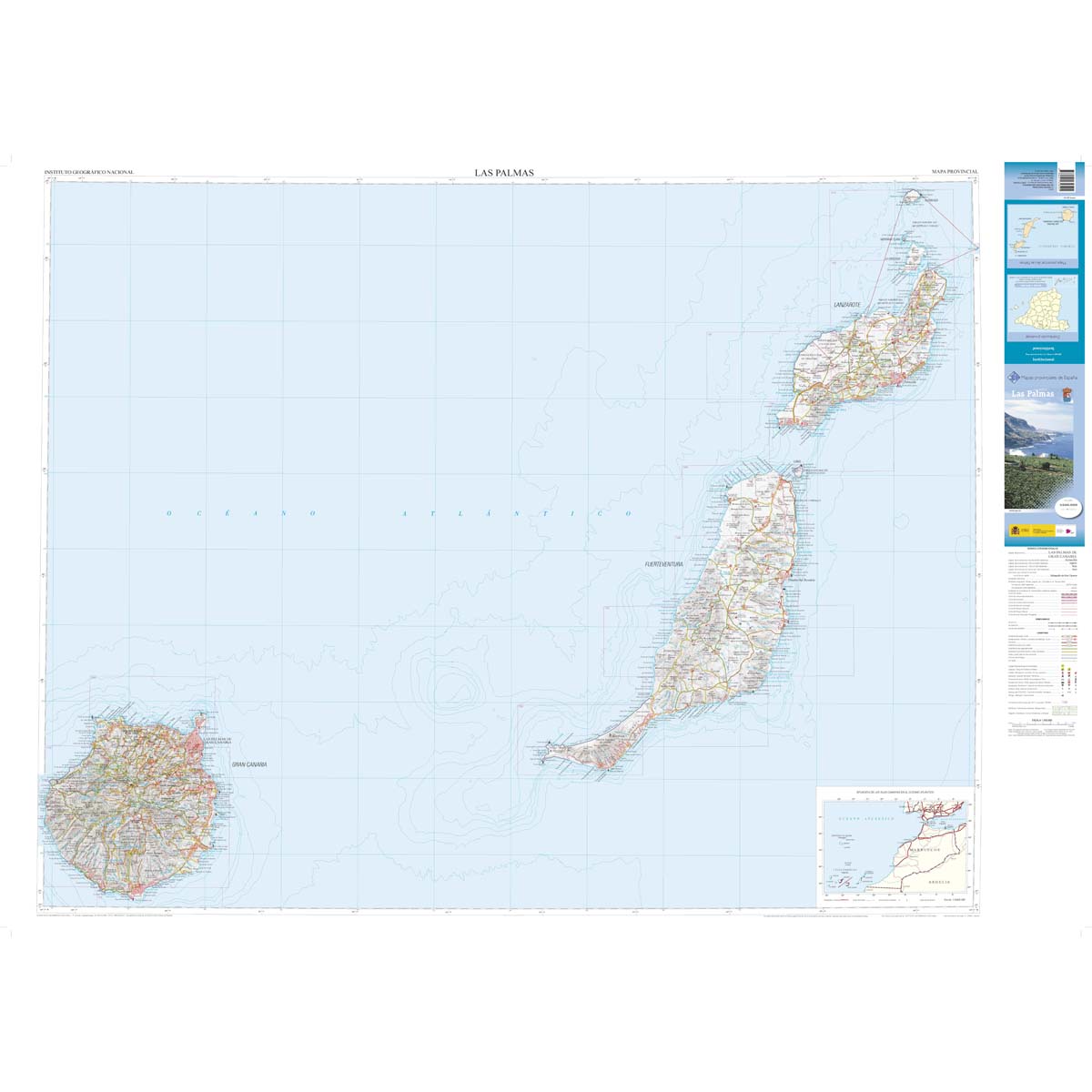 Online bestellen: Wegenkaart - landkaart Mapa Provincial Las Palmas | CNIG - Instituto Geográfico Nacional