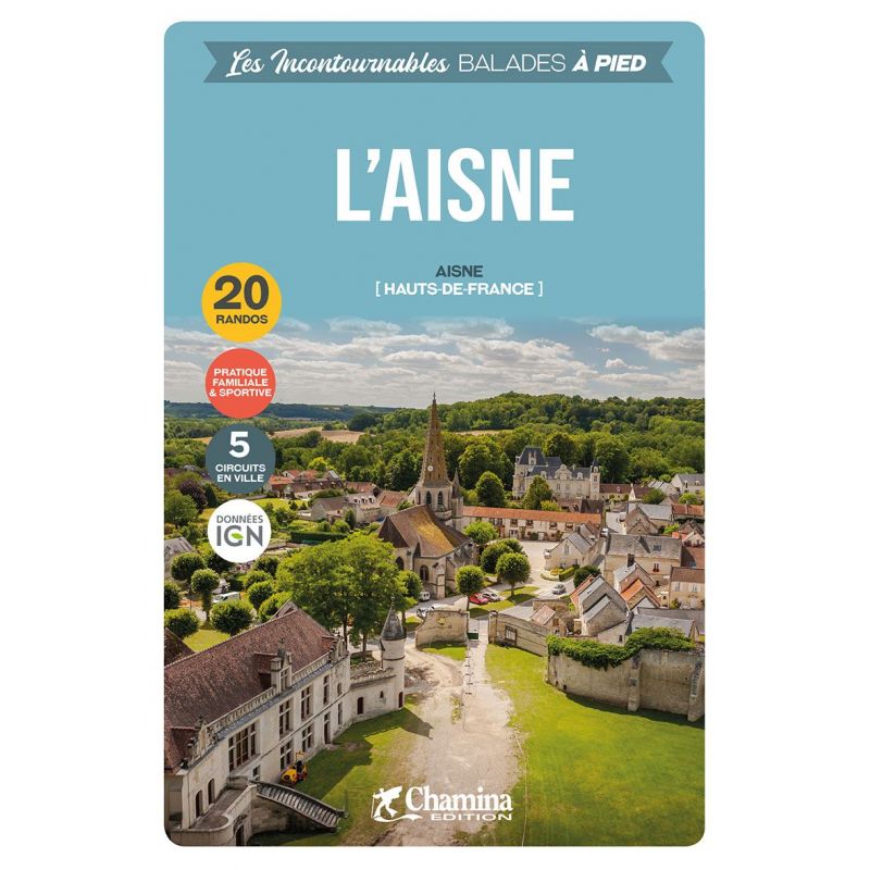 Online bestellen: Wandelgids Aisne à pied (Hauts-de-France) | Chamina