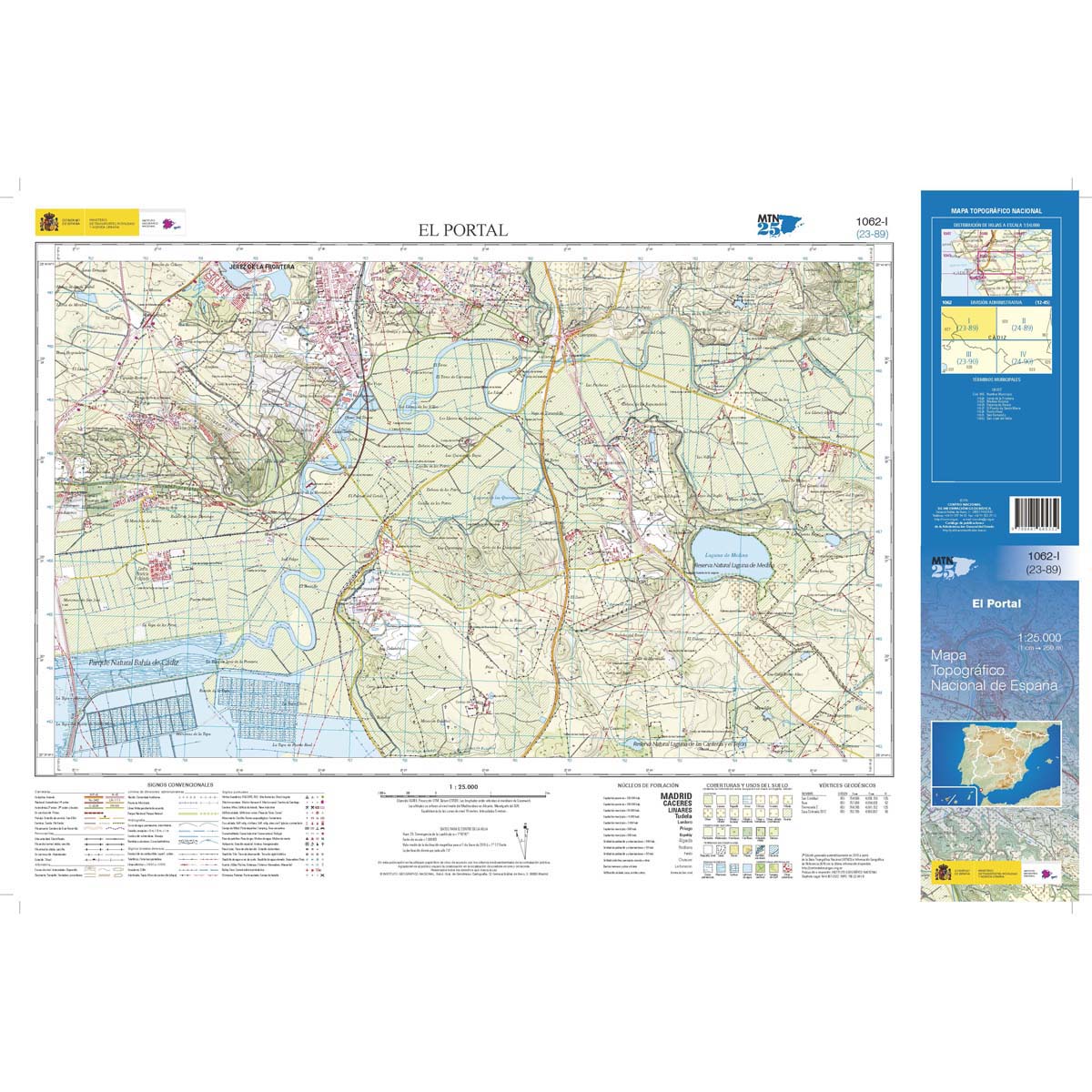 Online bestellen: Topografische kaart 1062-I El Portal | CNIG - Instituto Geográfico Nacional1