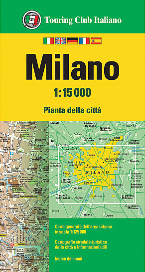 Online bestellen: Stadsplattegrond Milaan | Touring Club Italiano