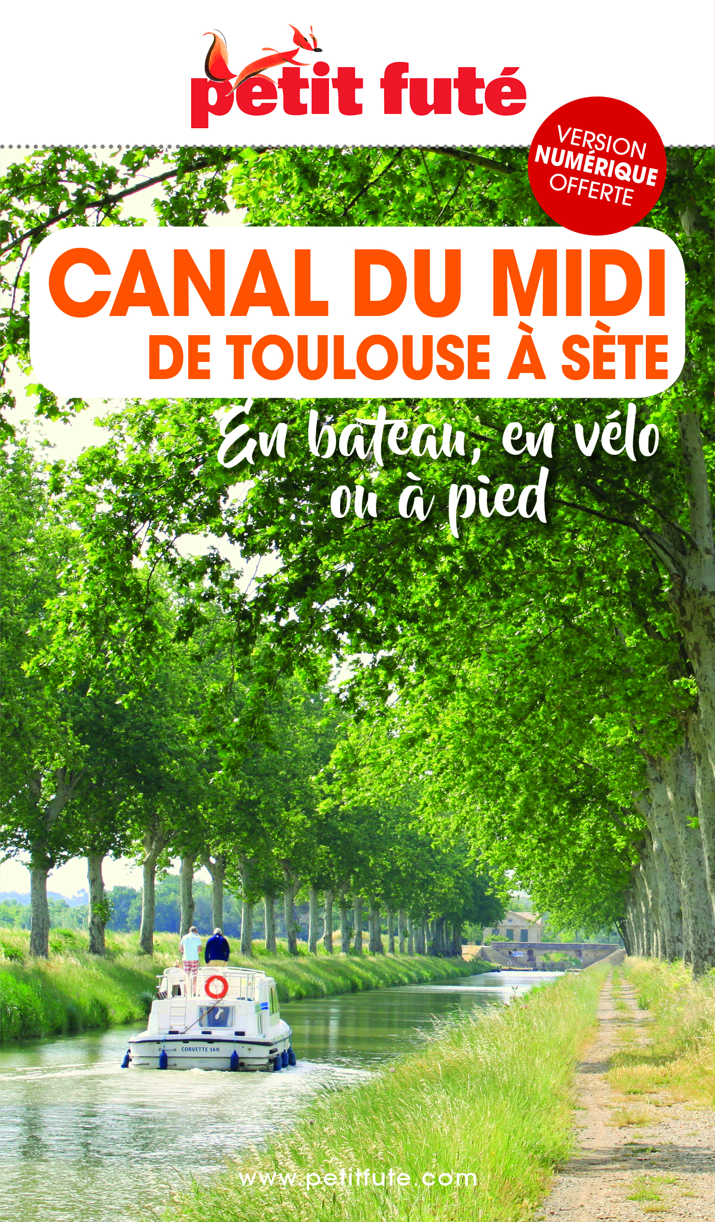 Online bestellen: Fietsgids - Wandelgids Canal du Midi en bateau, en vélo ou à pied 2022 | Petit Futé