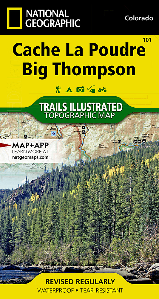 Online bestellen: Wandelkaart 101 Topographic Map Guide Cache La Poudre, Big Thompson /CO | National Geographic