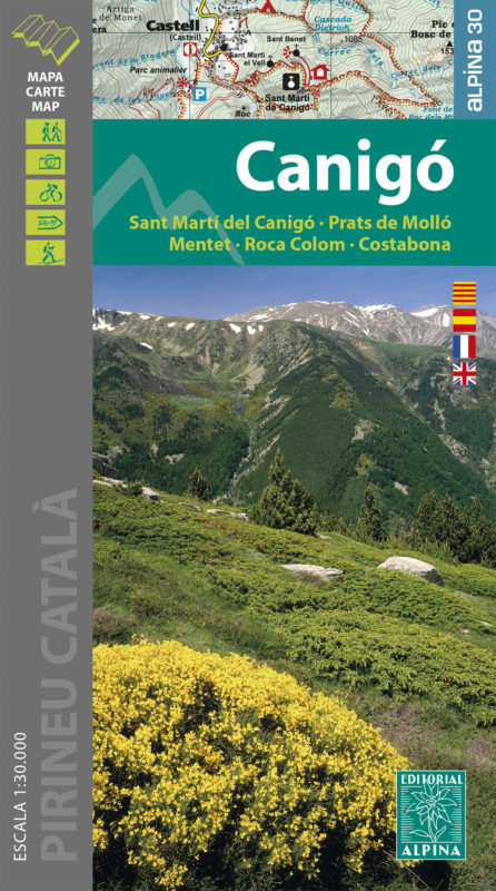 Online bestellen: Wandelkaart Canigo - Sant Marti del Canigo - Prats de Mollo - Mentet | Editorial Alpina