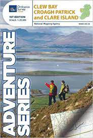 Online bestellen: Wandelkaart Adventure Series Clew Bay - Croagh Patrick & Clare Island | Ordnance Survey Ireland