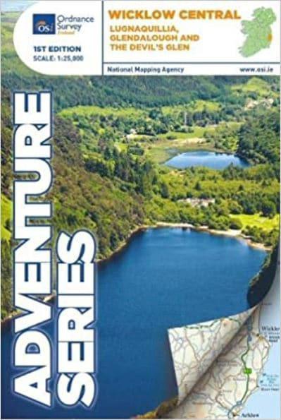 Online bestellen: Wandelkaart Adventure Series Wicklow Central | Ordnance Survey Ireland