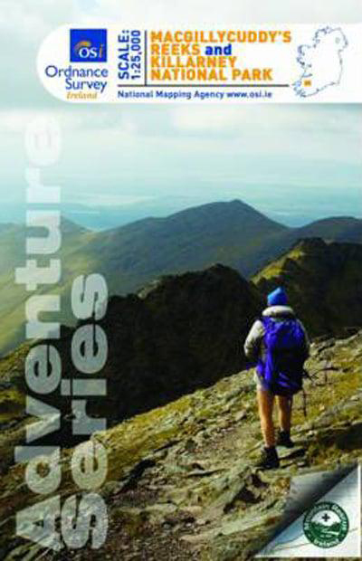 Online bestellen: Wandelkaart Adventure Series Macgillycuddy's Reeks & Killarney NP | Ordnance Survey Ireland