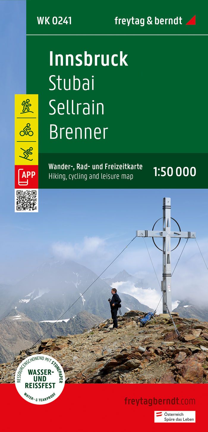 Online bestellen: Fietskaart - Wandelkaart 241 Innsbrück - Stubai - Sellrain - Brenner | Freytag & Berndt