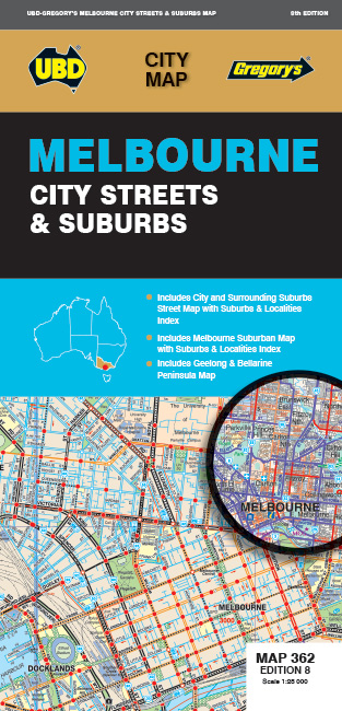 Stadsplattegrond 362 Melbourne…