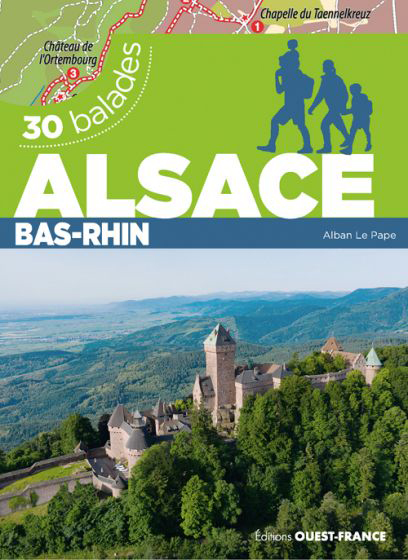 Online bestellen: Wandelgids Alsace Bas-Rhin 30 balades | Editions Ouest-France