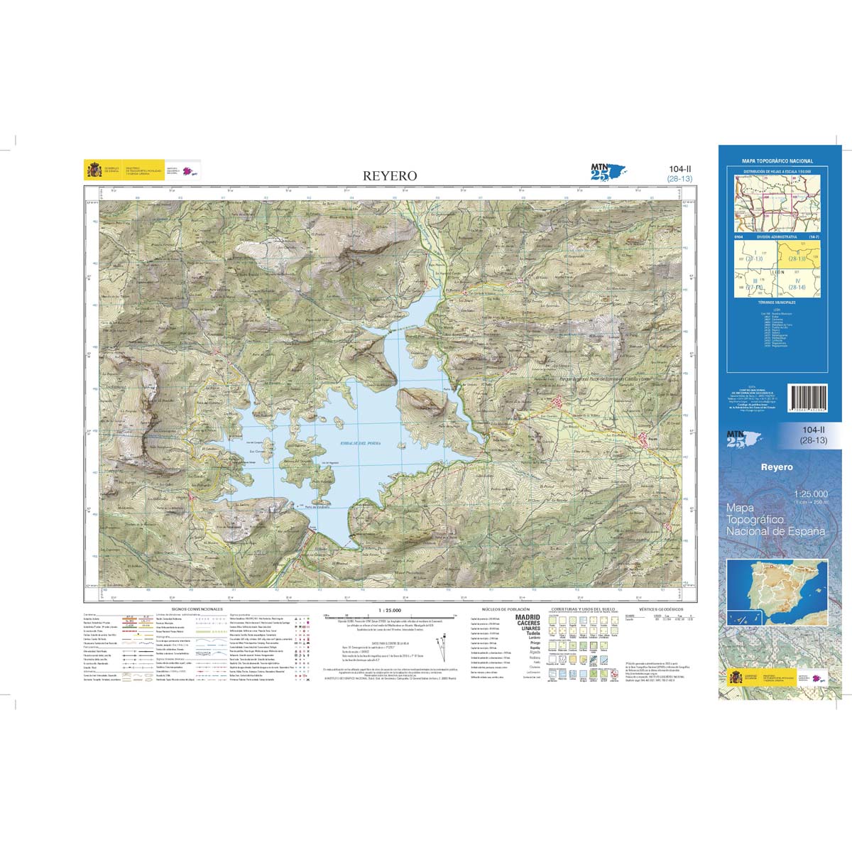 Online bestellen: Topografische kaart 104-II Reyero | CNIG - Instituto Geográfico Nacional1