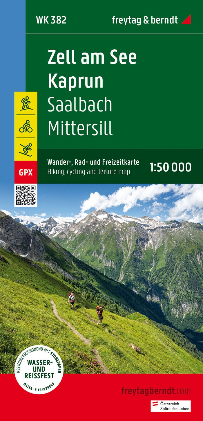 Online bestellen: Fietskaart - Wandelkaart 382 Zell am See - Kaprun - Saalbach | Freytag & Berndt