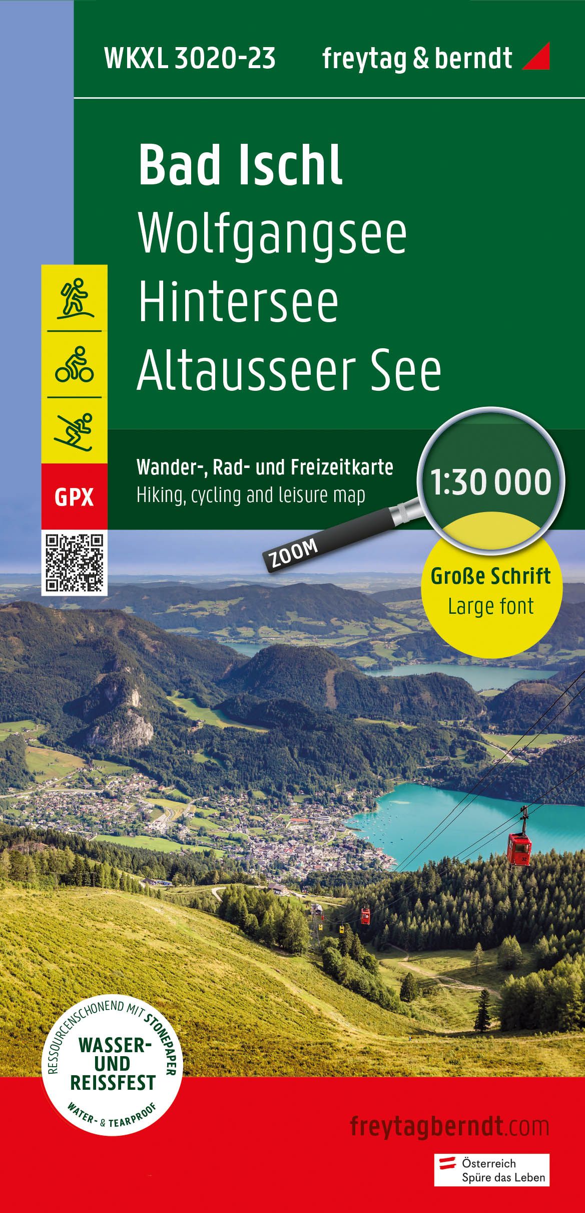 Online bestellen: Fietskaart - Wandelkaart Bad Ischl - Wolfgangsee - Hintersee - Altausseer See | Freytag & Berndt