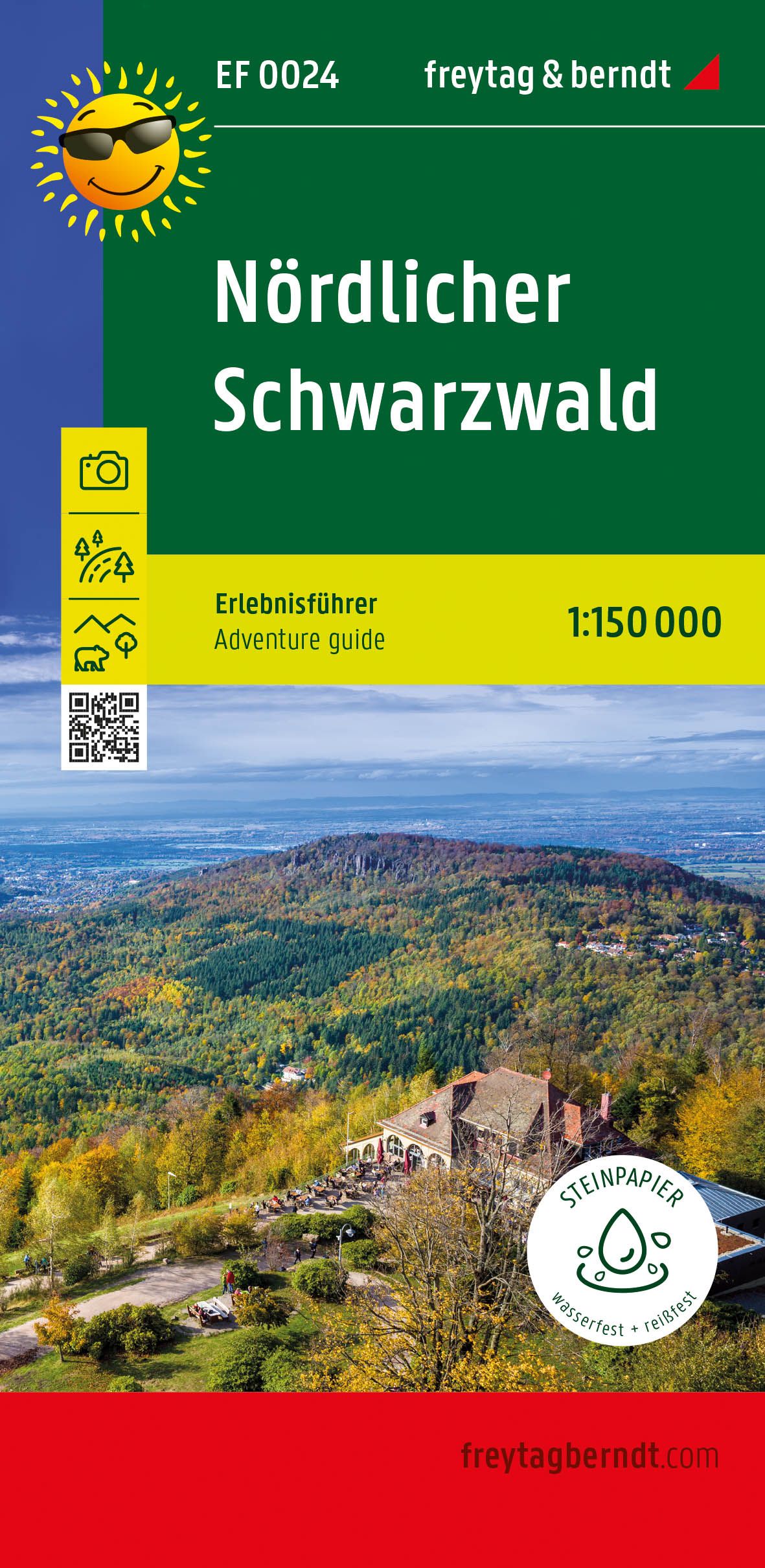 Online bestellen: Fietskaart - Wandelkaart EF0024 Nördlicher Schwarzwald | Freytag & Berndt