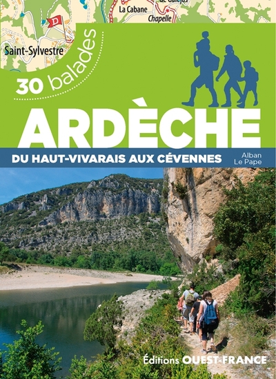 Online bestellen: Wandelgids Ardèche du Haut-Vivarais aux Cévennes 30 bal. | Editions Ouest-France