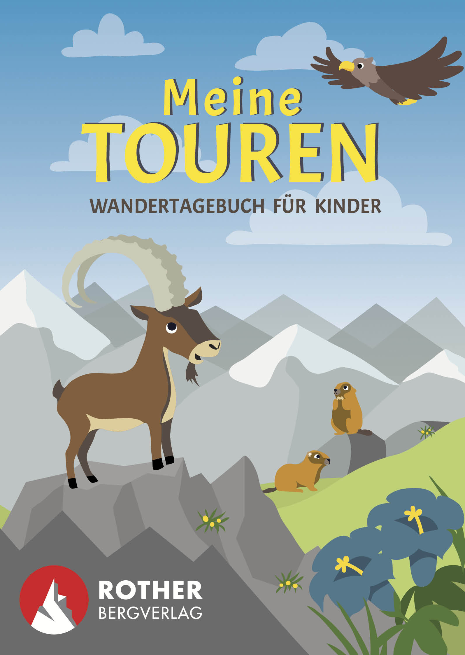 Reisdagboek Meine Touren - Wandertagebuch für Kinder | Rother Bergverlag