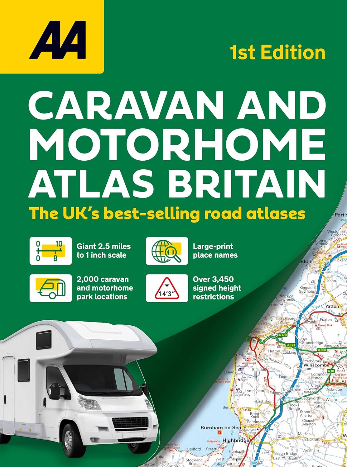 Online bestellen: Campergids Caravan & Motorhome Atlas 2025 | AA Publishing