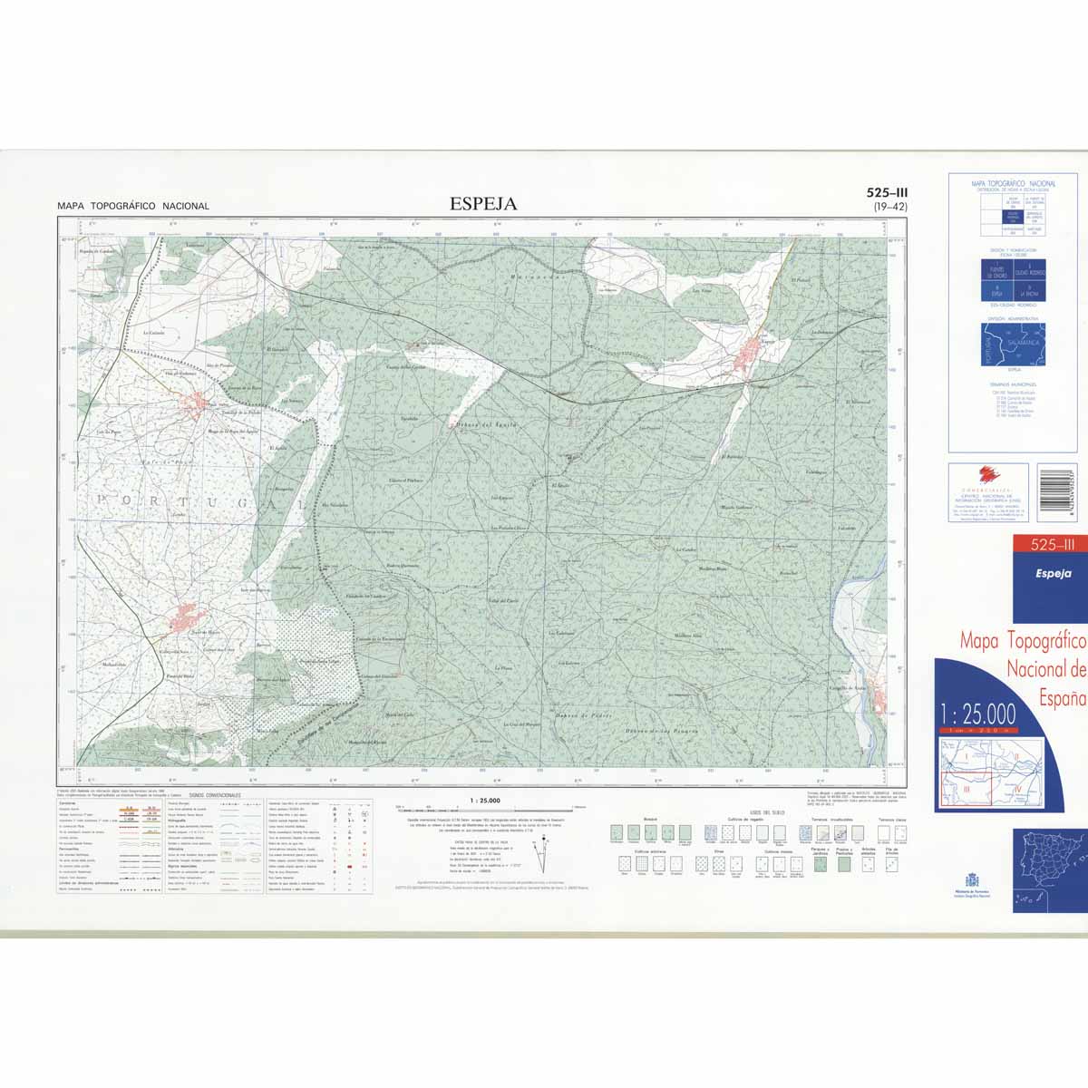 Online bestellen: Topografische kaart 525-III Espeja | CNIG - Instituto Geográfico Nacional1