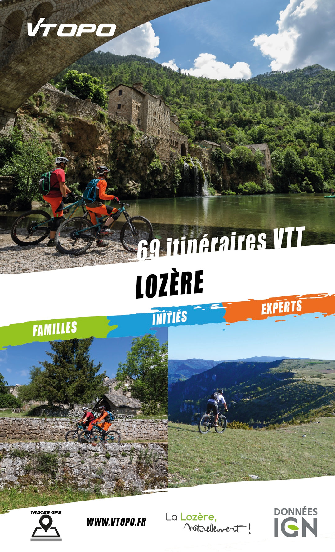 Online bestellen: Lozère : 69 itinéraires VTT | Vtopo