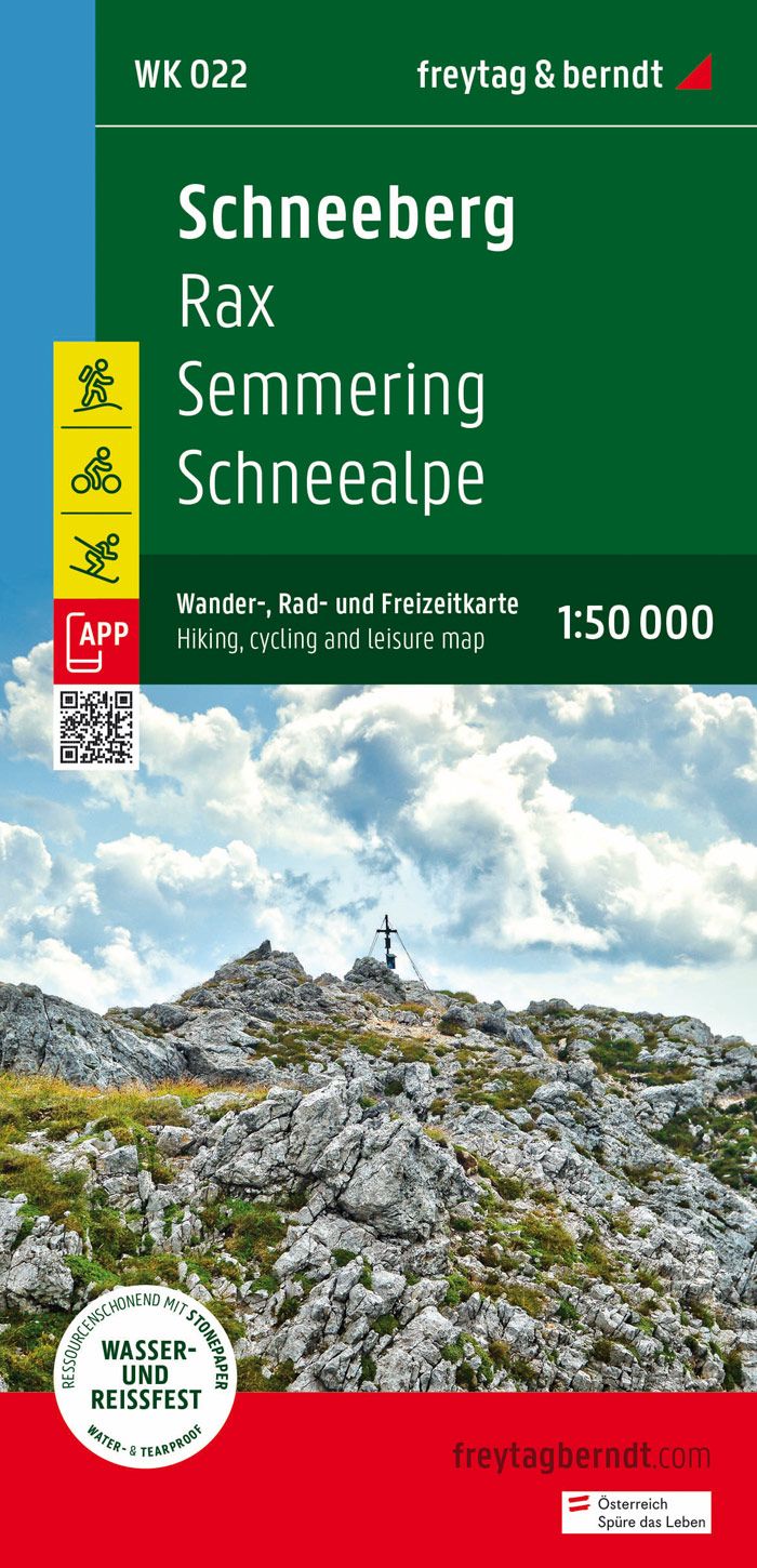 Online bestellen: Wandelkaart 022 Schneeberg - Rax - Semmering - Schneealpe | Freytag & Berndt