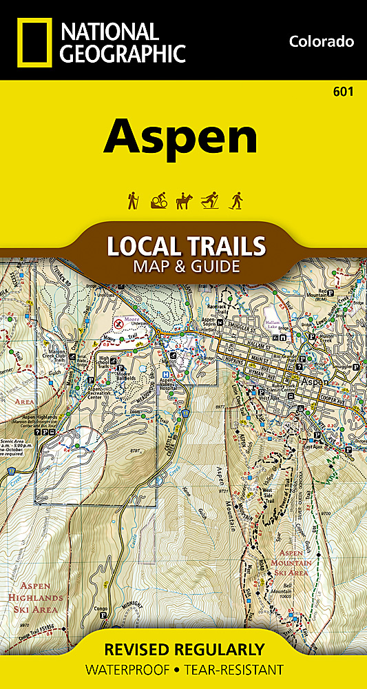 Online bestellen: 601 Topographic Map Guide Aspen Local Trails | National Geographic