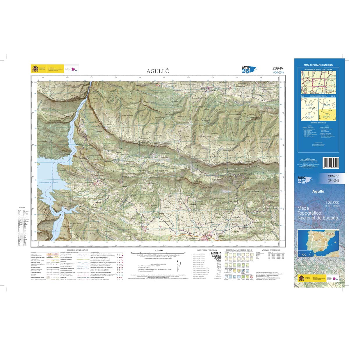 Online bestellen: Topografische kaart 289-IV Agulló | CNIG - Instituto Geográfico Nacional1