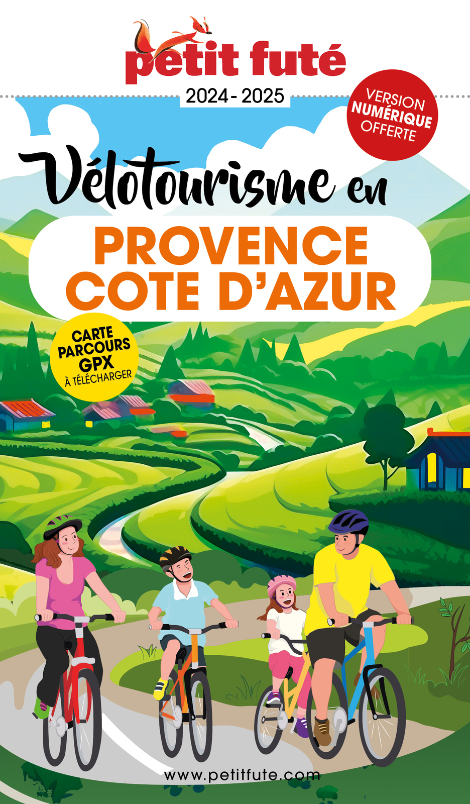 Online bestellen: Fietsgids Provence Côte d'Azur guide velotourisme 2024 | Petit Futé