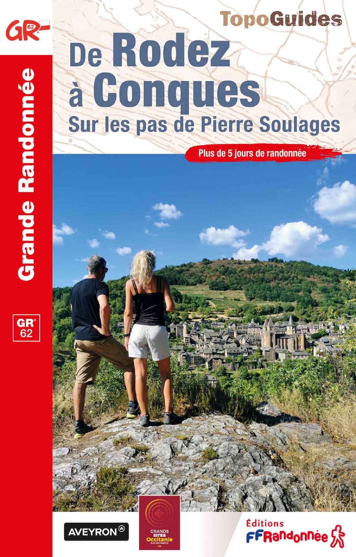 Online bestellen: Wandelgids 1202 De Rodez à Conques. GR62 | FFRP