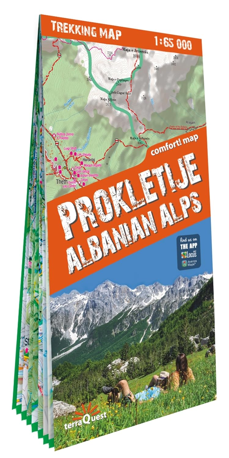 Wandelkaart Trekking map Prokletije / Albanese Alpen | TerraQuest