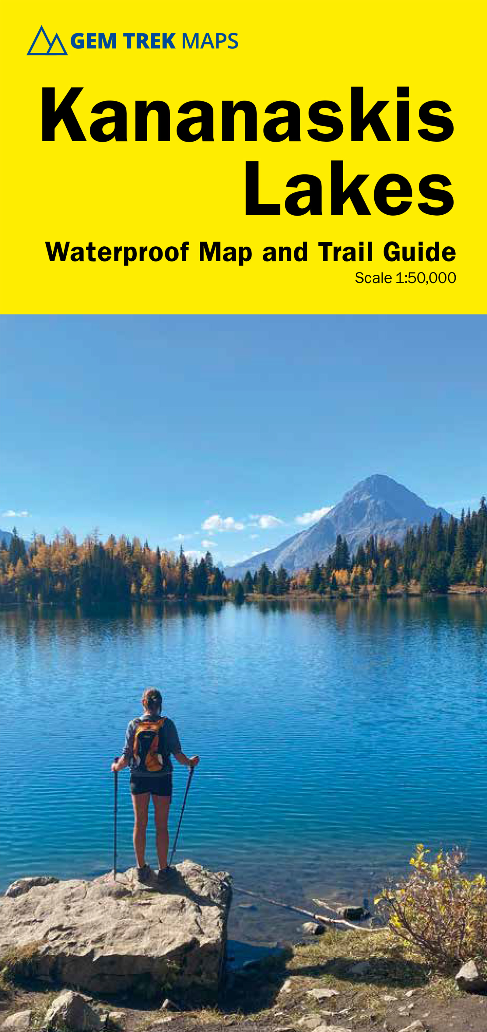 Online bestellen: Wandelkaart Kananaskis Lakes | Gem Trek Maps