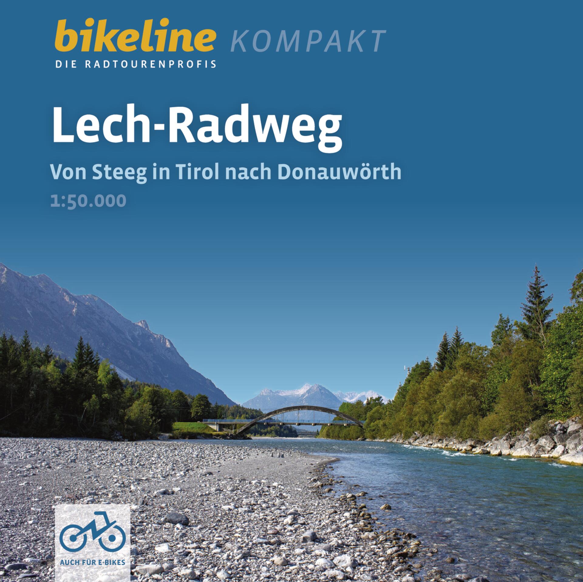 Online bestellen: Fietsgids Bikeline Radtourenbuch kompakt Lech-Radweg Von Steeg in Tirol nach Donauwörth | Esterbauer