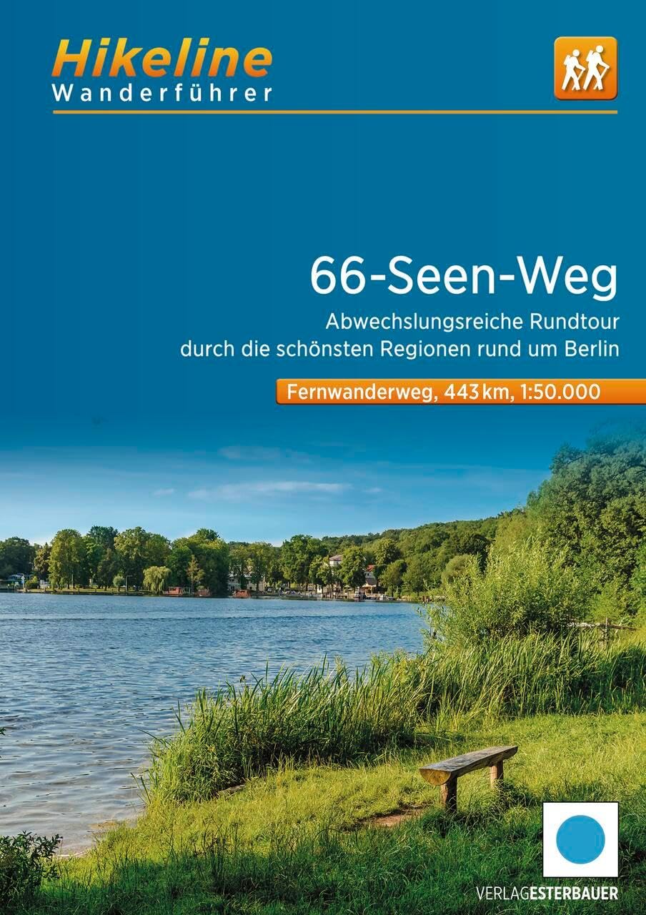 Online bestellen: Wandelgids Hikeline 66 - Seen - die schönsten Regionen rund um Berlin | Esterbauer