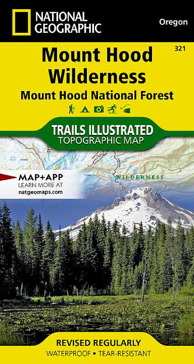 Online bestellen: Wandelkaart 321 Topographic Map Guide Mount Hood Wilderness - Mount Hood National Forest ng r/v wp /OR | National Geographic