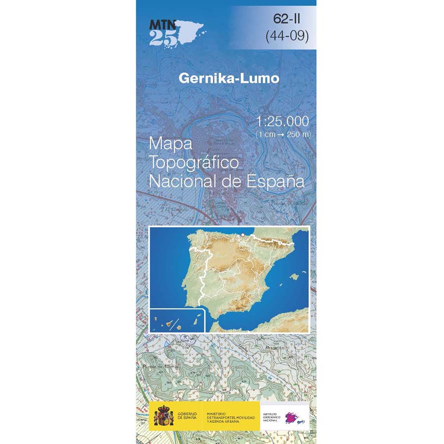 Online bestellen: Topografische kaart 62-II Gernika-Lumo | CNIG - Instituto Geográfico Nacional