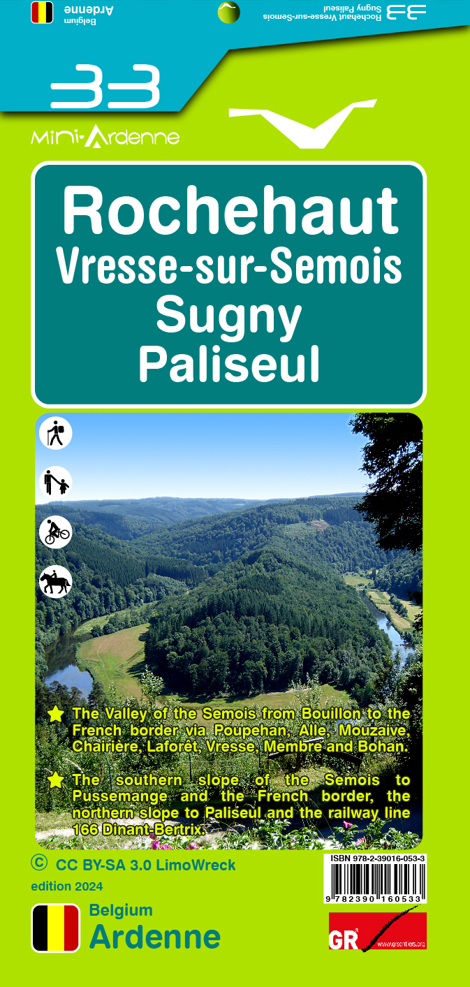 Online bestellen: Wandelkaart 33 Rochehaut Vress- sur-Semois Sugny Paliseul | Mini-Ardenne