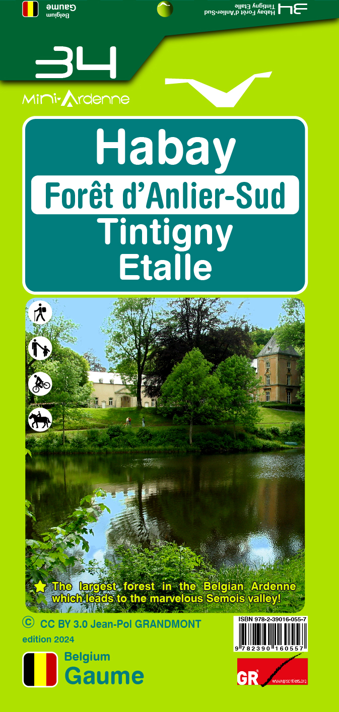 Online bestellen: Wandelkaart 34 Habay Forêt d'Anlier-Sud Tintigny Etalle | Mini-Ardenne