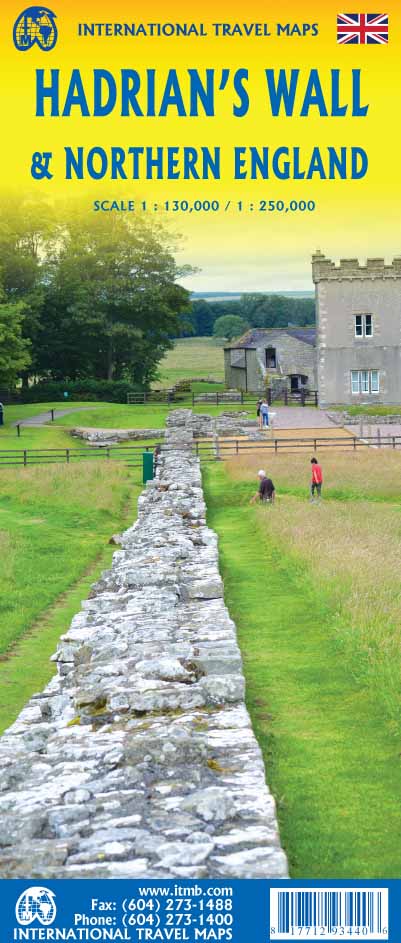 Wegenkaart - landkaart Hadrian's Wall / Noord Engeland | ITMB