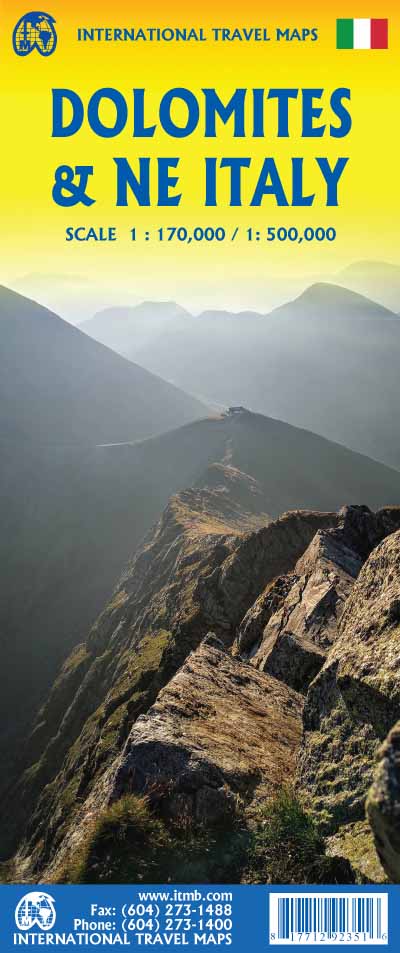 Wegenkaart - landkaart Dolomie…