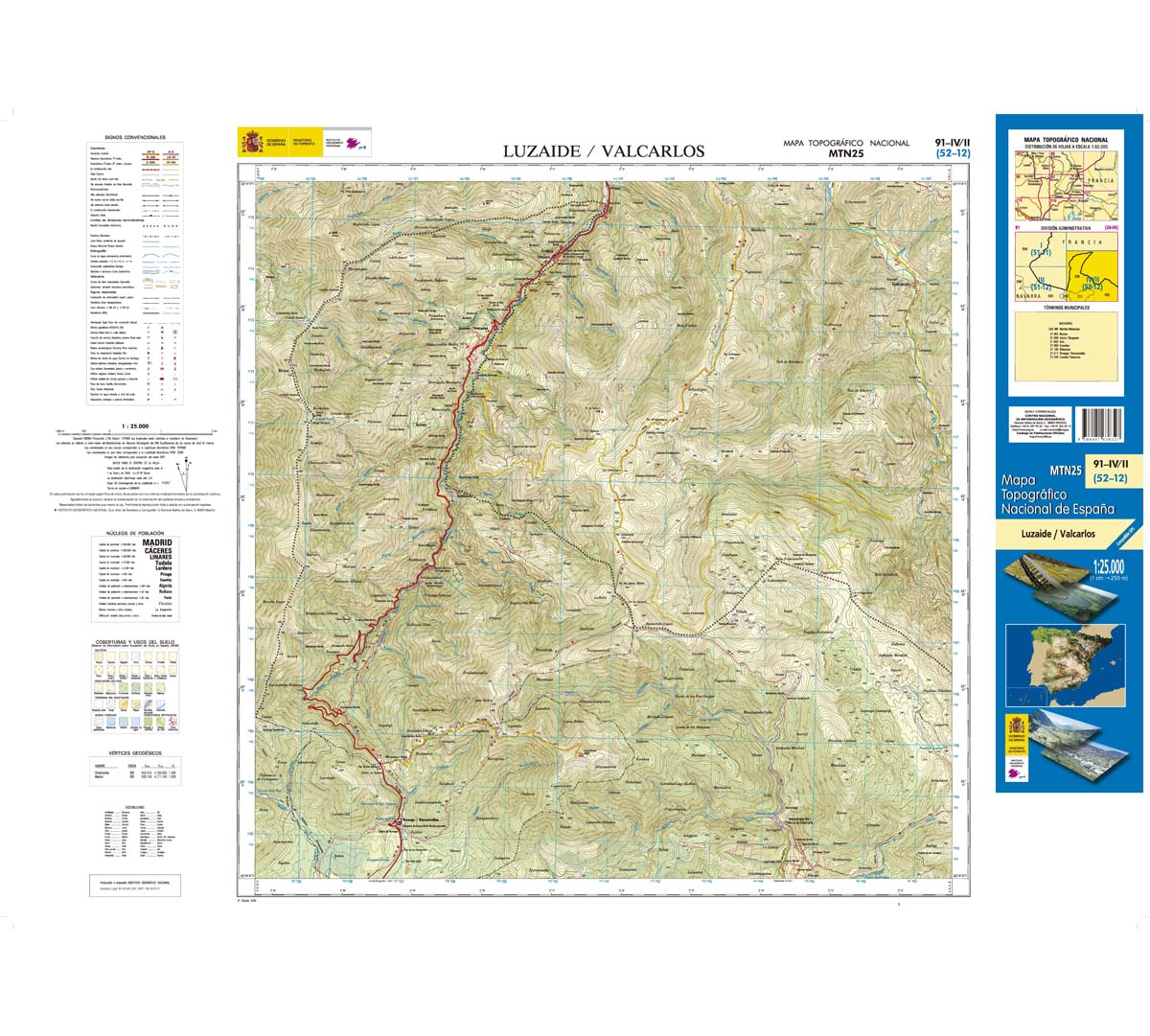 Topografische kaart 91-IV/II L…